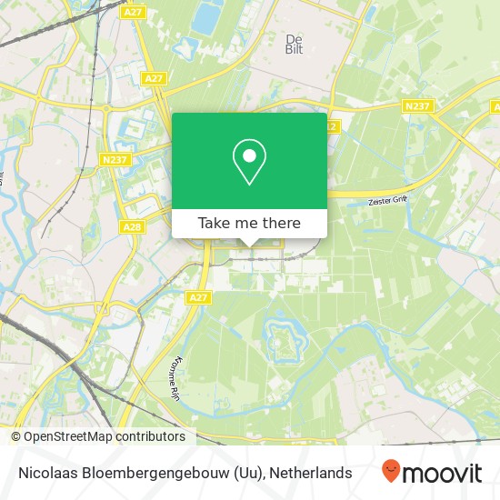 Nicolaas Bloembergengebouw (Uu) map