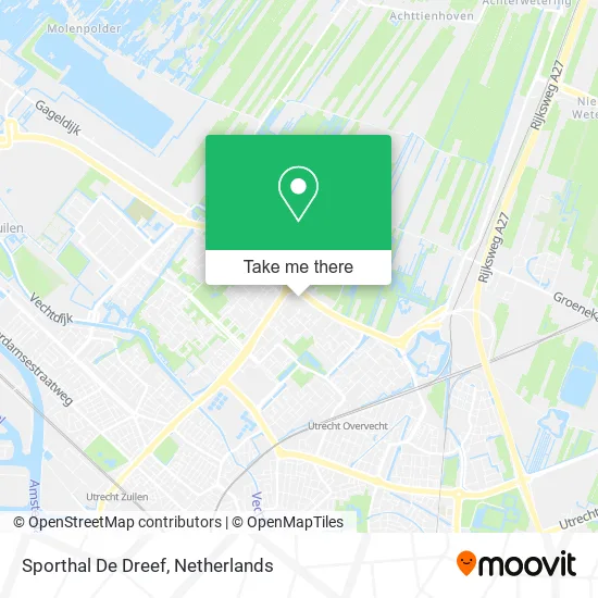 Sporthal De Dreef map