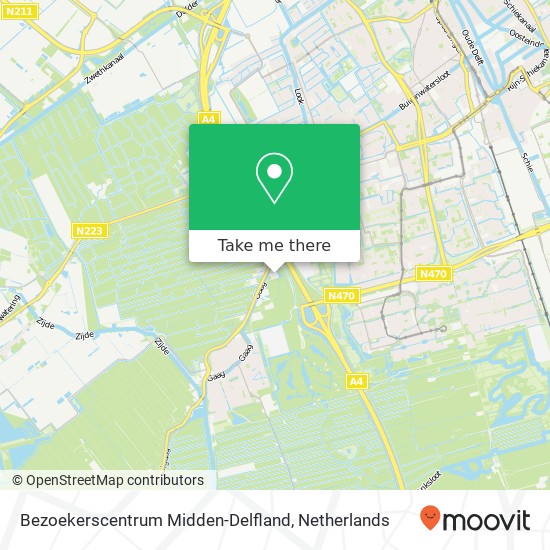 Bezoekerscentrum Midden-Delfland map