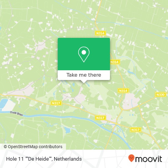 Hole 11 ""De Heide"" map