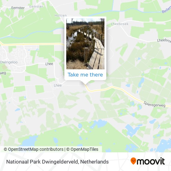 Nationaal Park Dwingelderveld map