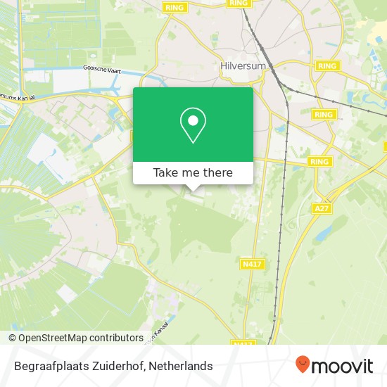 Begraafplaats Zuiderhof map