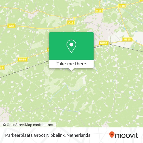 Parkeerplaats Groot Nibbelink map