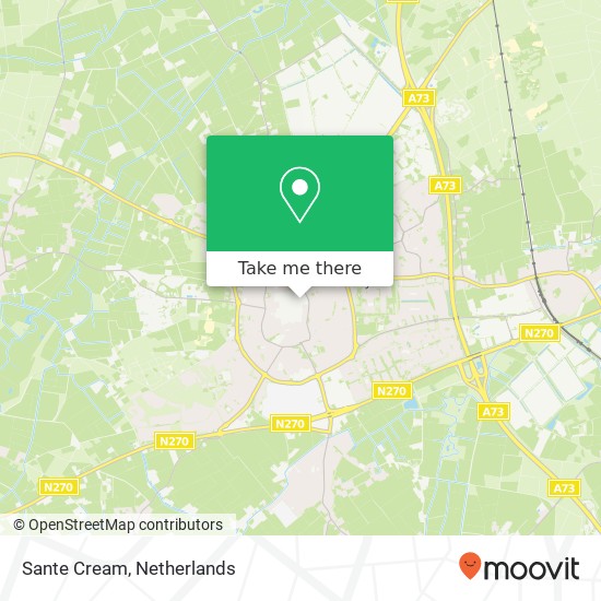 Sante Cream map