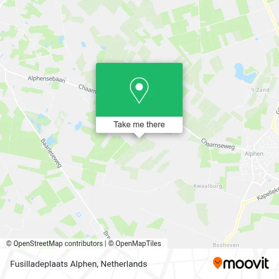 Fusilladeplaats Alphen map