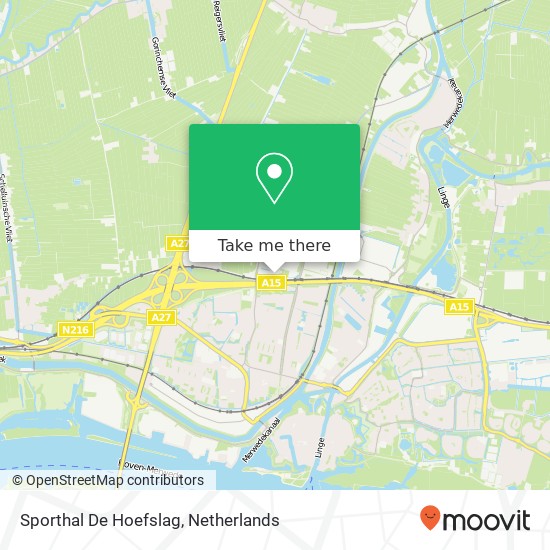 Sporthal De Hoefslag map