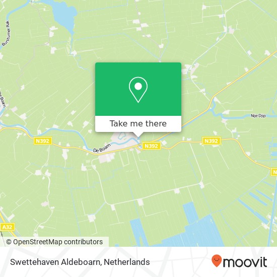 Swettehaven Aldeboarn map