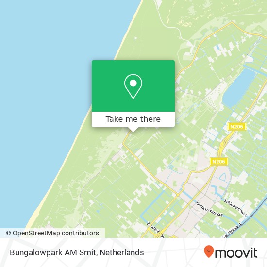 Bungalowpark AM Smit map