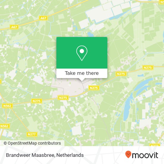 Brandweer Maasbree map