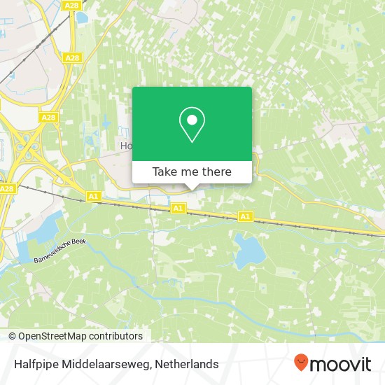 Halfpipe Middelaarseweg map