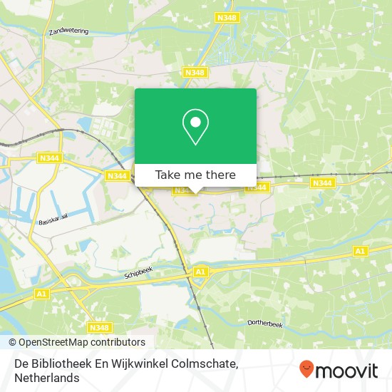 De Bibliotheek En Wijkwinkel Colmschate map