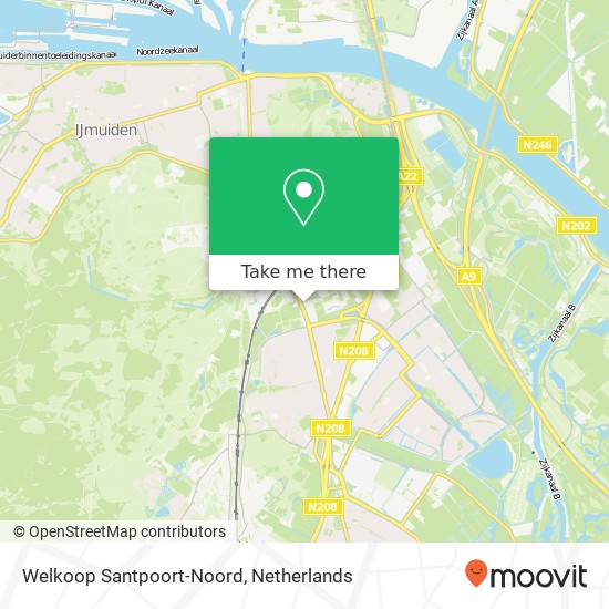 Welkoop Santpoort-Noord map