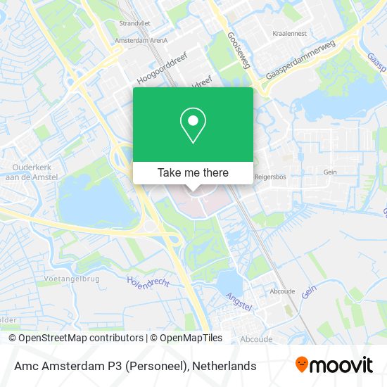 Amc Amsterdam P3 (Personeel) map
