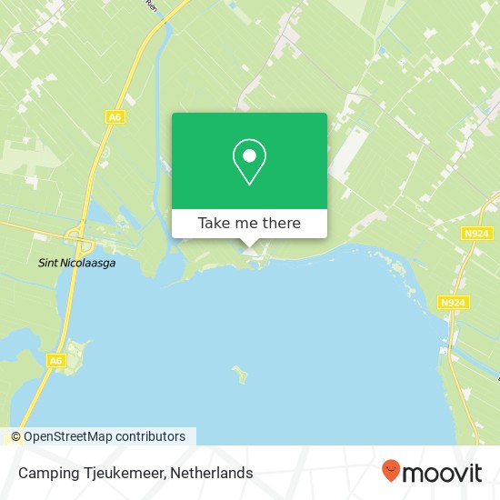 Camping Tjeukemeer map