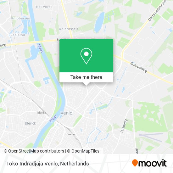 Toko Indradjaja Venlo map