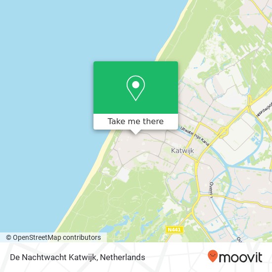 De Nachtwacht Katwijk Karte