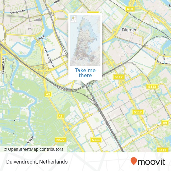 Duivendrecht map