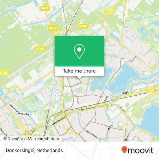 Donkersingel map