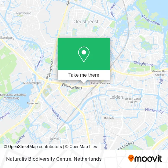 Naturalis Biodiversity Centre map