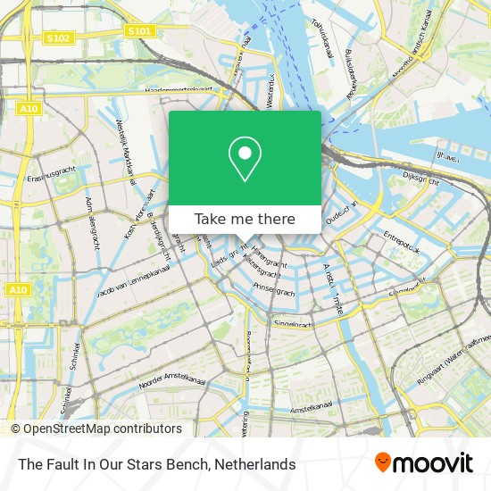 The Fault In Our Stars Bench map