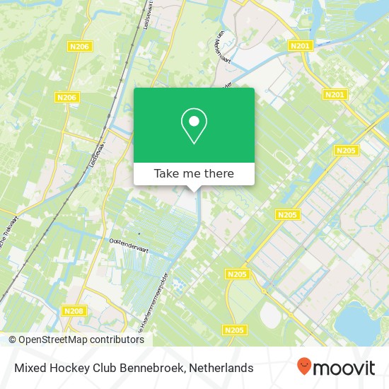 Mixed Hockey Club Bennebroek map