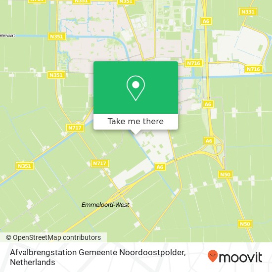 Afvalbrengstation Gemeente Noordoostpolder map