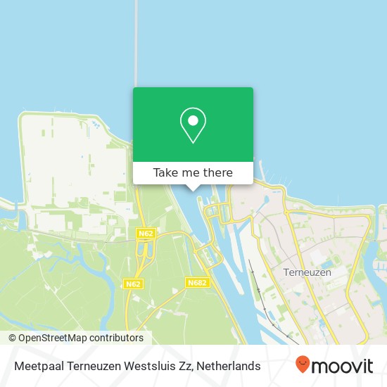 Meetpaal Terneuzen Westsluis Zz map