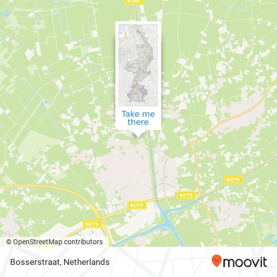 Bosserstraat map