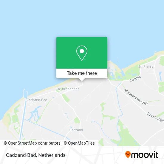 Cadzand-Bad map