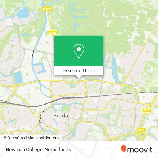 Newman College map
