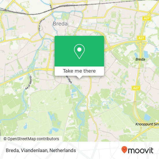 Breda, Viandenlaan map