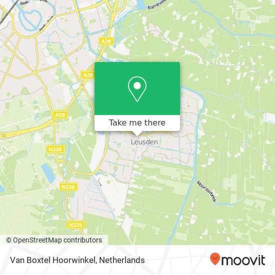 Van Boxtel Hoorwinkel map