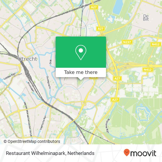 Restaurant Wilhelminapark Karte