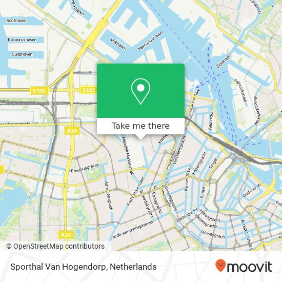 Sporthal Van Hogendorp map