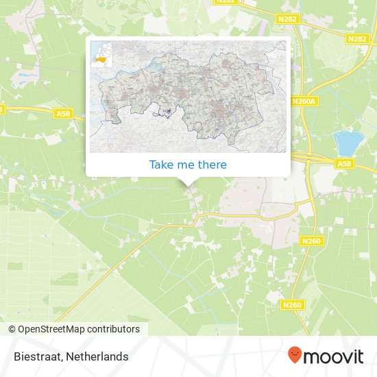 Biestraat map