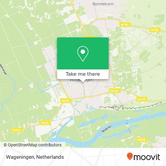 Wageningen map