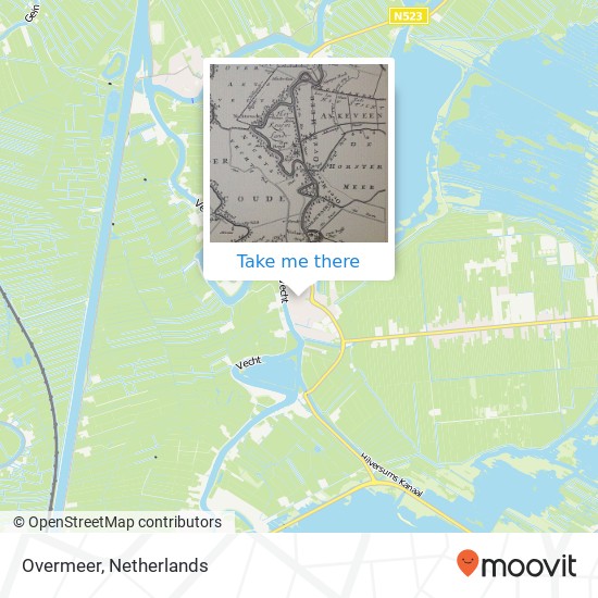 Overmeer Karte