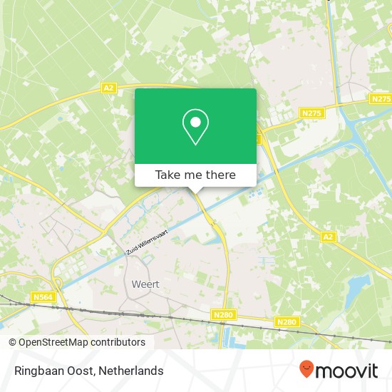 Ringbaan Oost map