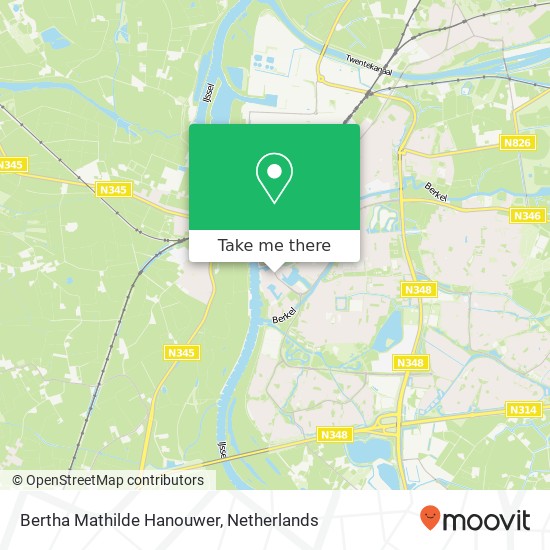 Bertha Mathilde Hanouwer map