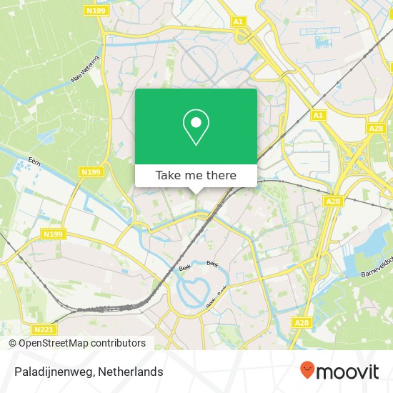 Paladijnenweg Karte