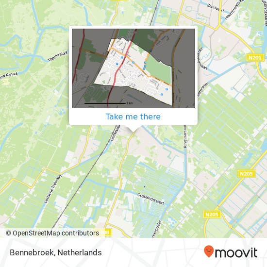 Bennebroek map