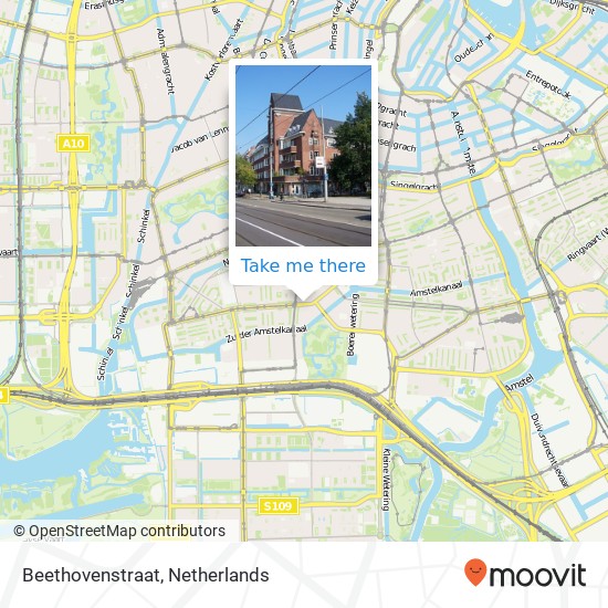 Beethovenstraat map