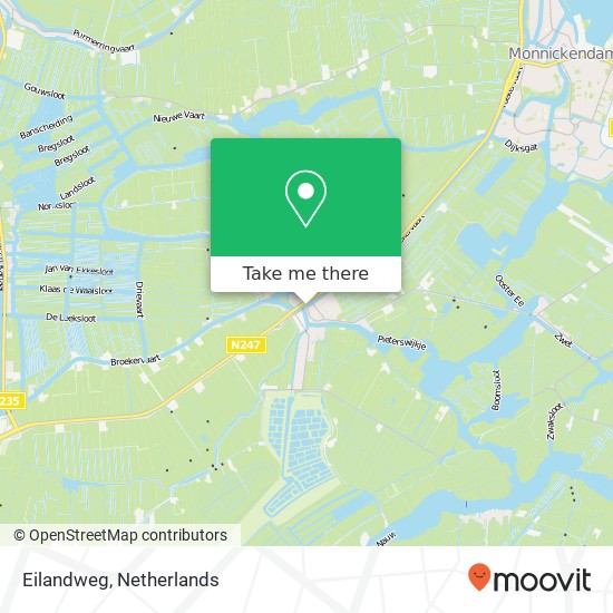 Eilandweg map