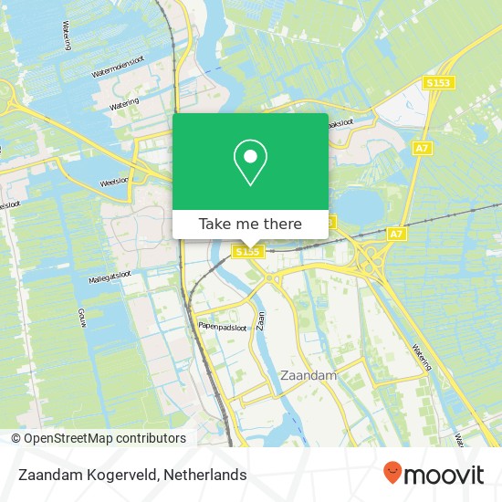 Zaandam Kogerveld map