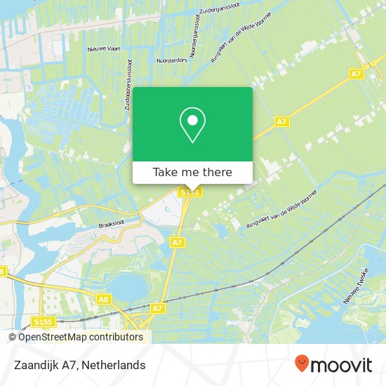 Zaandijk A7 map