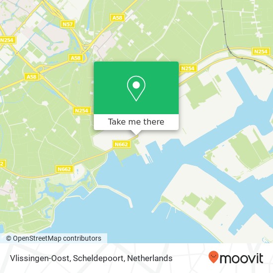 Vlissingen-Oost, Scheldepoort map