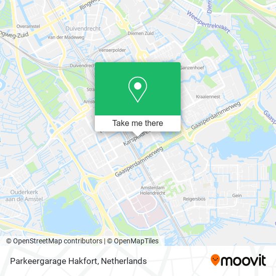 Parkeergarage Hakfort map