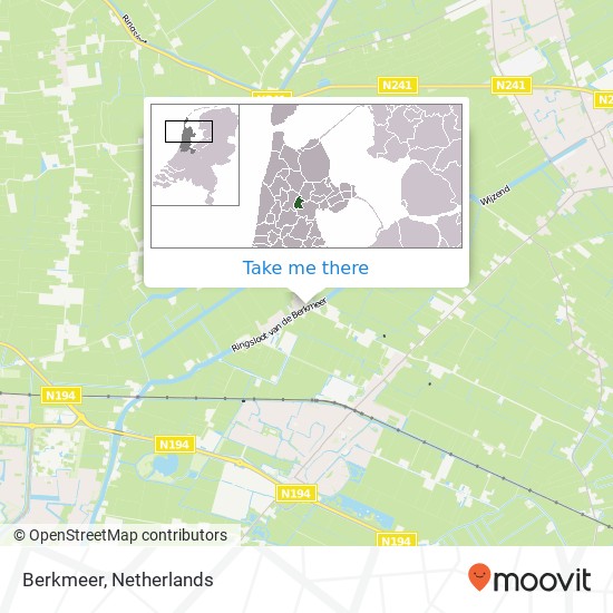 Berkmeer map