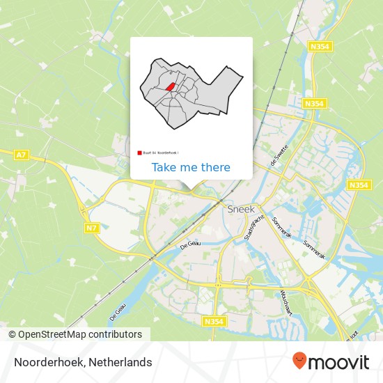 Noorderhoek map