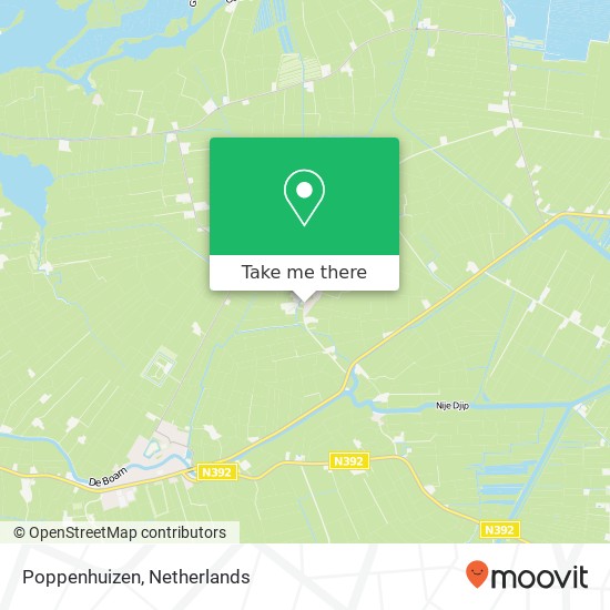 Poppenhuizen map